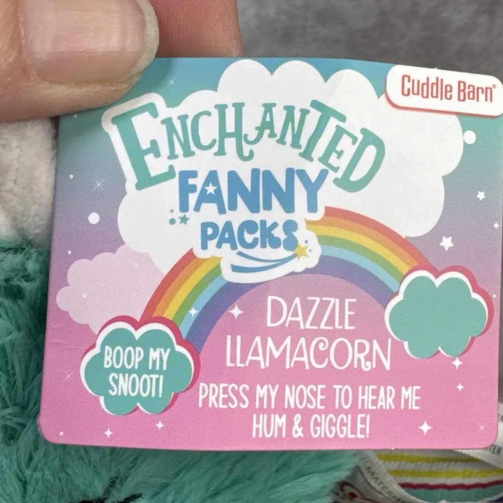 Cuddle Barn Dazzle Llama Unicorn Purse Fanny Pack‎ Enchanted Plush Sound NWT